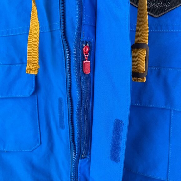 BONFIRE Mens Size Medium Snowboard Jacket Blue Snow Coat Outerwear - Picture 7 of 13